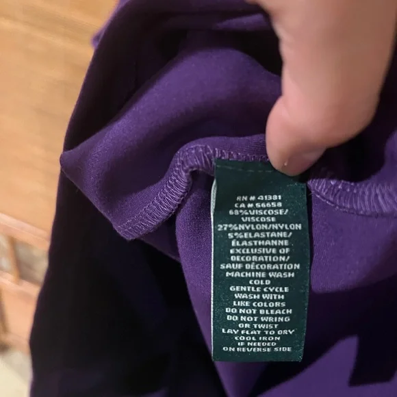 Lauren Ralph Lauren NWT Purple Dress - Picture 8 of 8